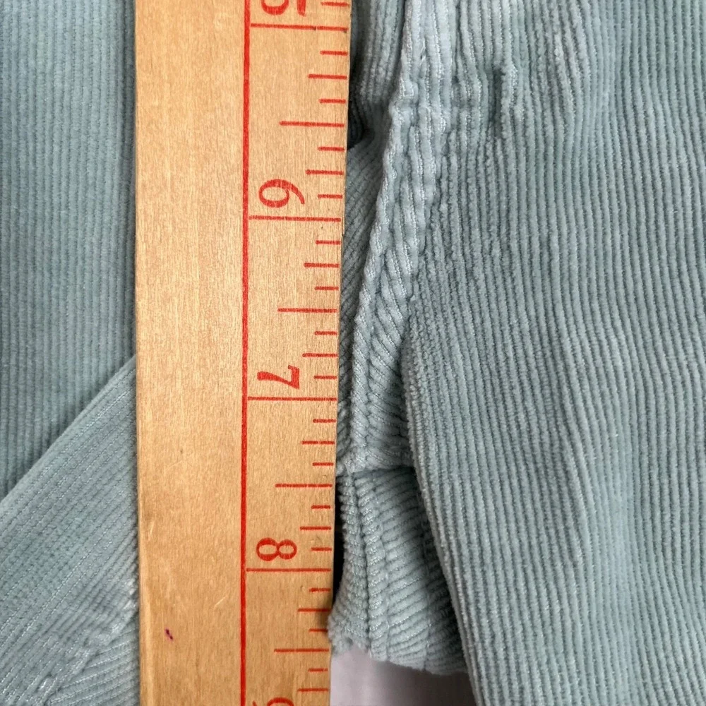 AG The Stevie Slim Straight Corduroy Pants‎ Mint Green Casual Size 27